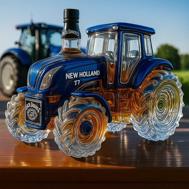 Garrafa de whisky clássica - Trator New Holland T7