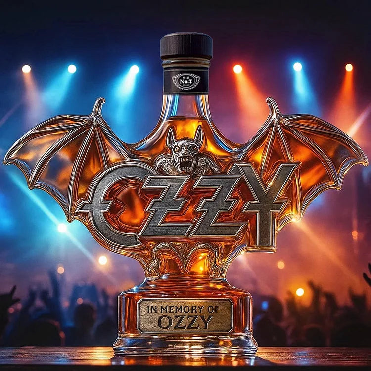 Em memória de Ozzy Osbourne Garrafa de Whisky