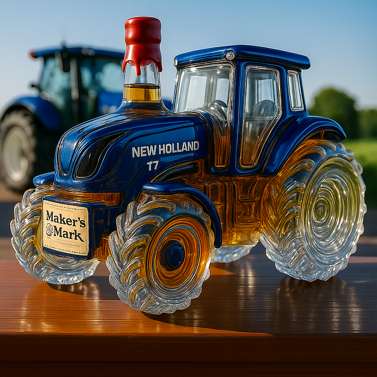 Garrafa de whisky clássica - Trator New Holland T7