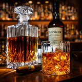 Garrafa de whisky - Conjunto de garrafa e copos